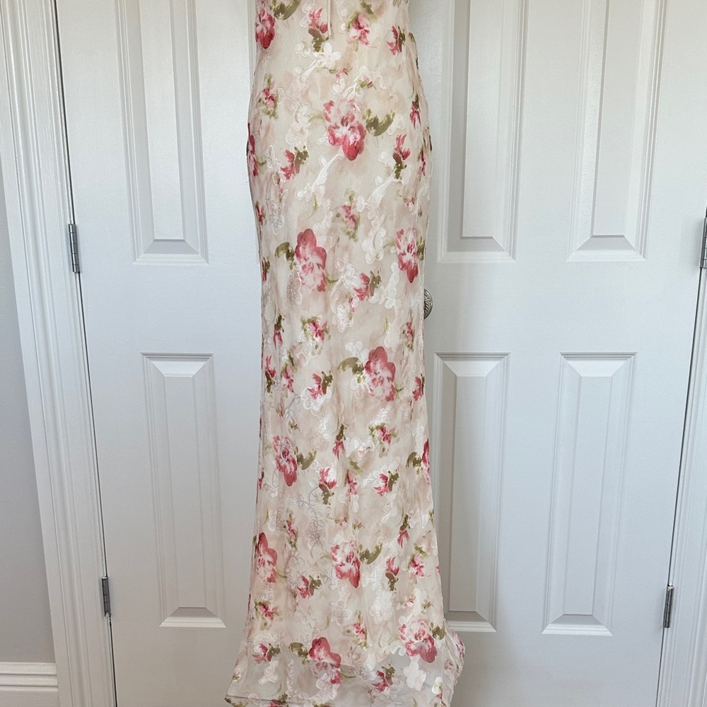 NWT Rare London Floral Lace-up Corset Embroidered Wedding Guest Dress Size 6 - Picture 5 of 17